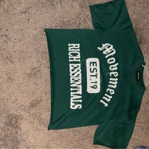 Rich Essentials Green Oversized T-Shirt